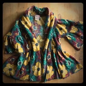 Anthro style adorable 3/4 cardigan by Pura Vida